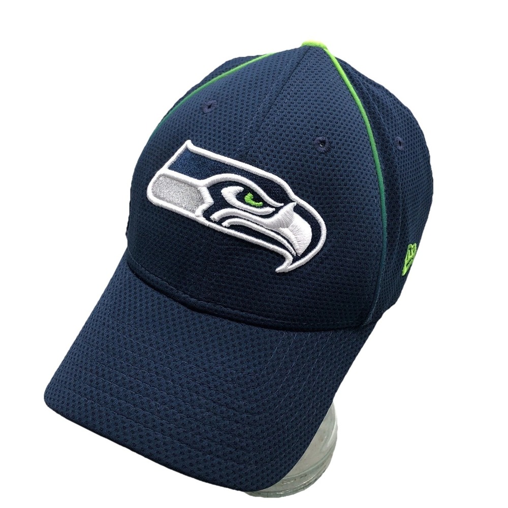 Seattle Seahawks‎ Hat Cap Strap Back Blue New Era 9Forty NFL Football Dad Adult